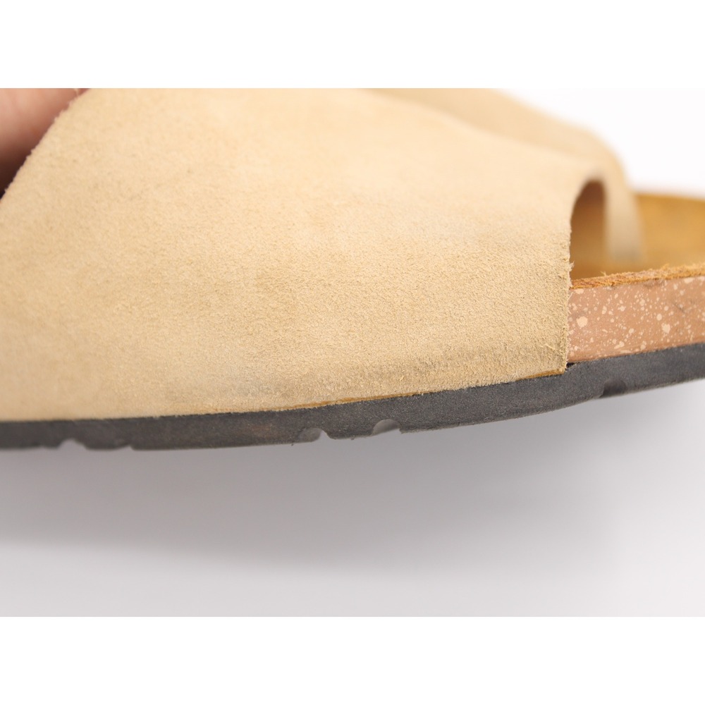 Marina Luna Suede Wedge Slide Sandals Made in Italy Womens 7 - Picture 10 of 11